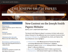 Tablet Screenshot of josephsmithpapers.org